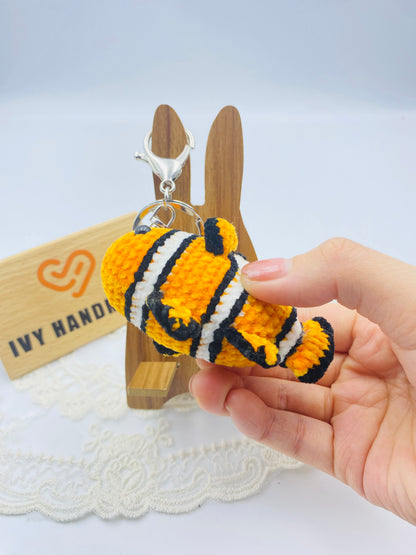 Tropical fishKey chain-Handmade Crochet