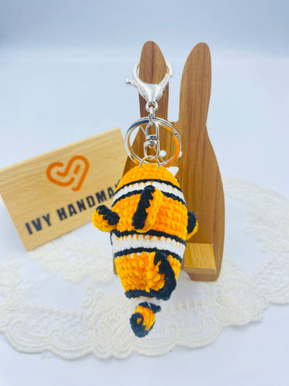 Tropical fishKey chain-Handmade Crochet