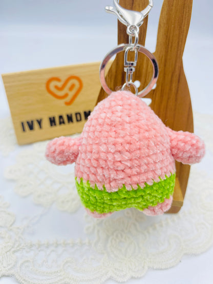 Patrick Star/Key chain-Handmade Crochet