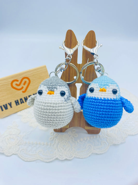 Penguins/Key chain-Handmade Crochet