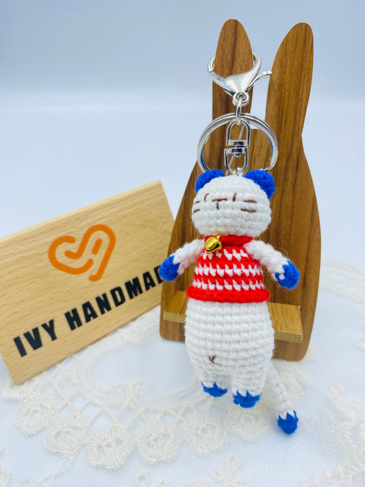 Cats/Key chain-Handmade Crochet
