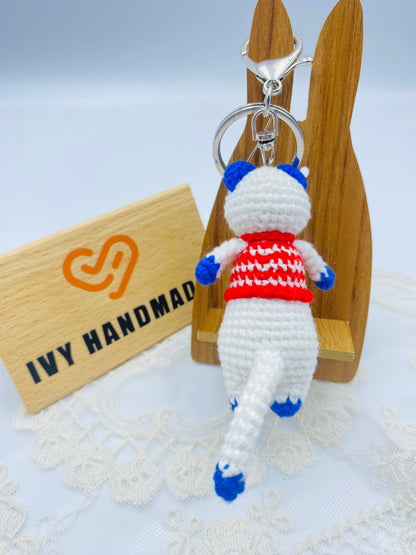 Cats/Key chain-Handmade Crochet
