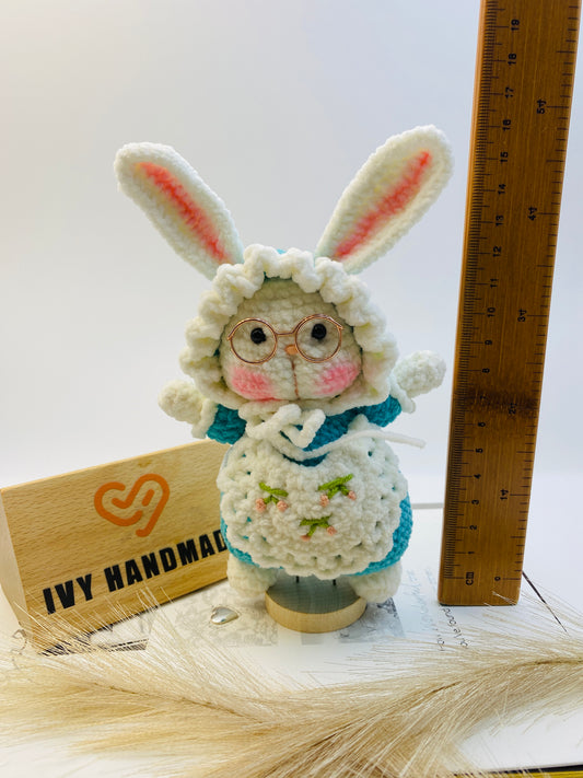 Bunny (The headscarf can be taken off)-Handmade Crochet