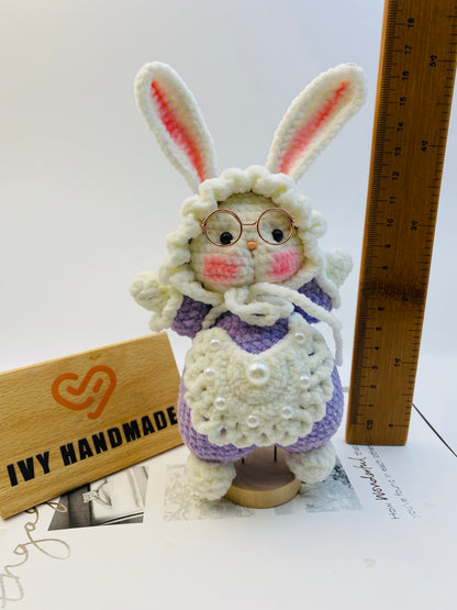 Bunny (The headscarf can be taken off)-Handmade Crochet