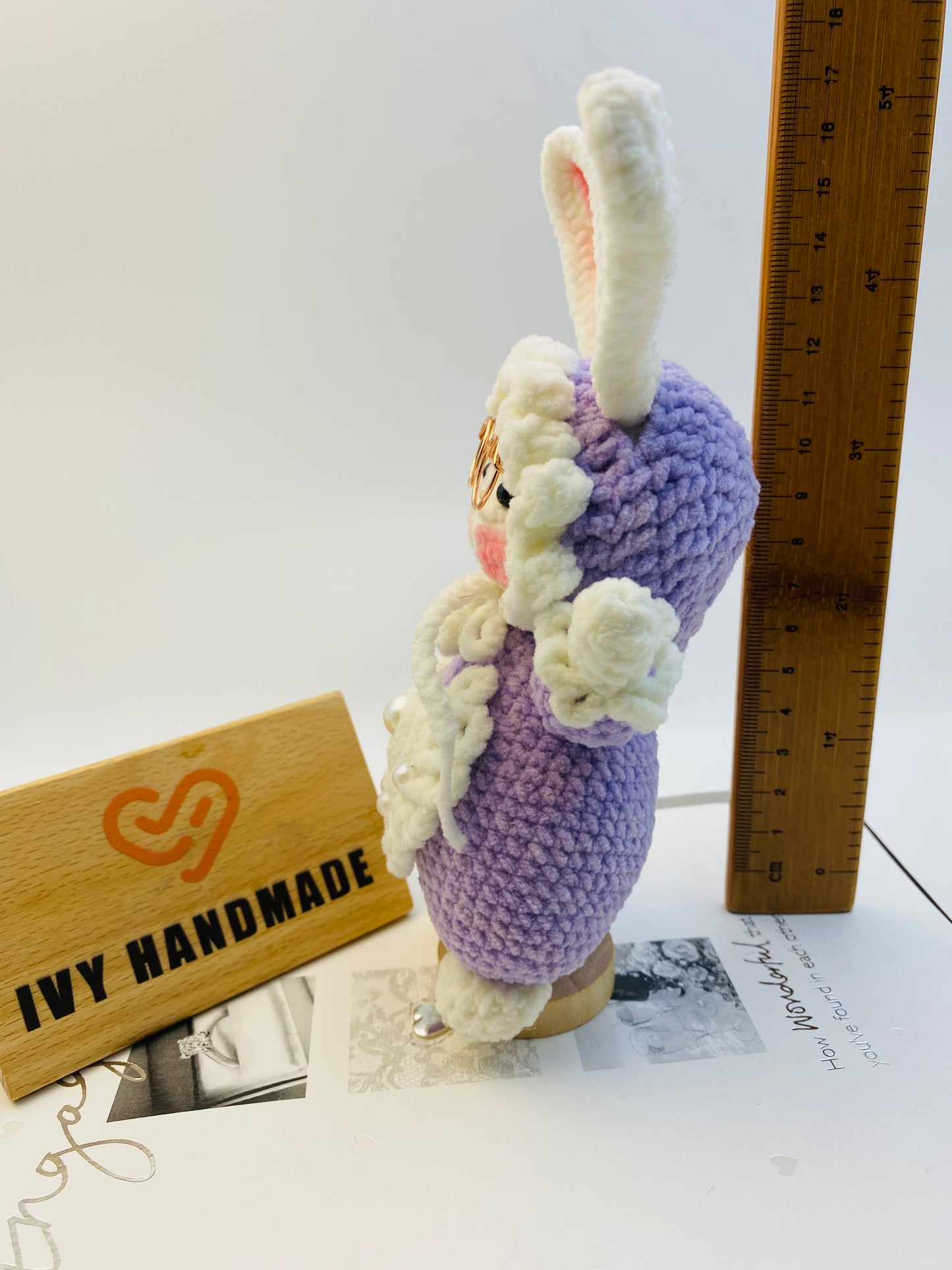 Bunny (The headscarf can be taken off)-Handmade Crochet
