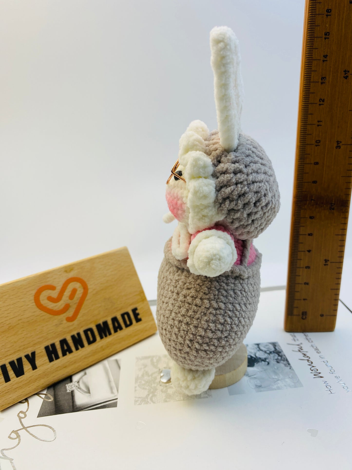 Bunny (The headscarf can be taken off)-Handmade Crochet