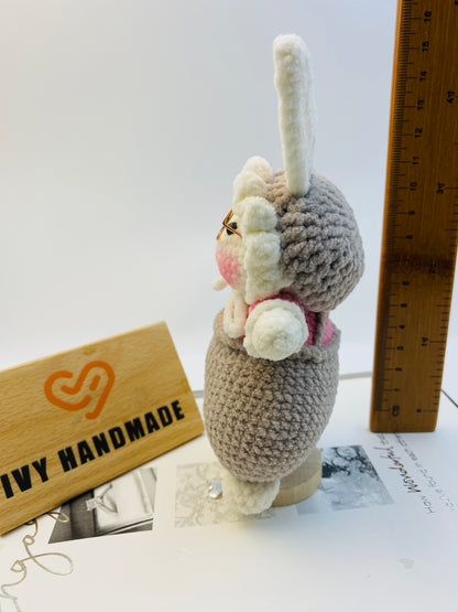 Bunny (The headscarf can be taken off)-Handmade Crochet