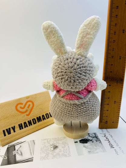 Bunny (The headscarf can be taken off)-Handmade Crochet
