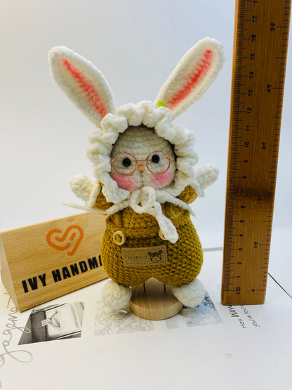 Bunny (The headscarf can be taken off)-Handmade Crochet