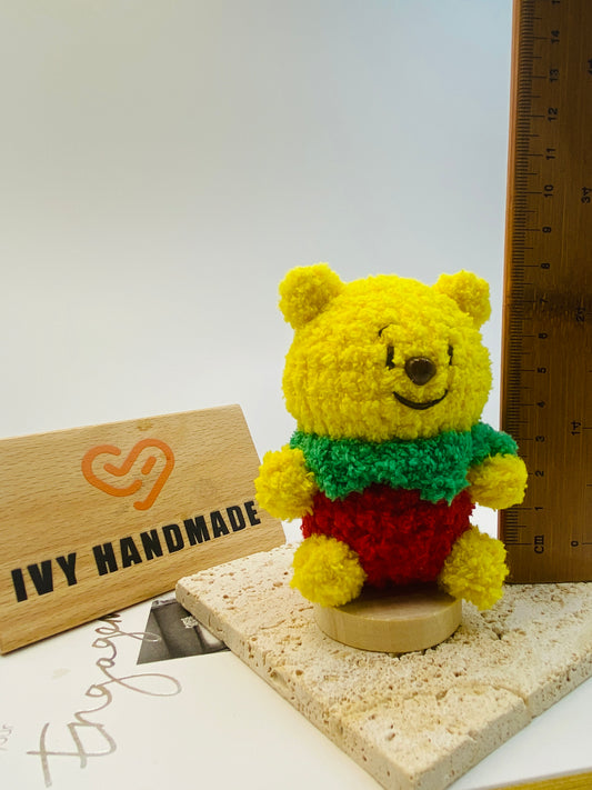 Winnie the Pooh(Fluffy)/Key Chain-Handmade Crochet