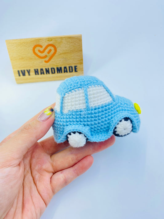 Blue Car-Handmade Crochet