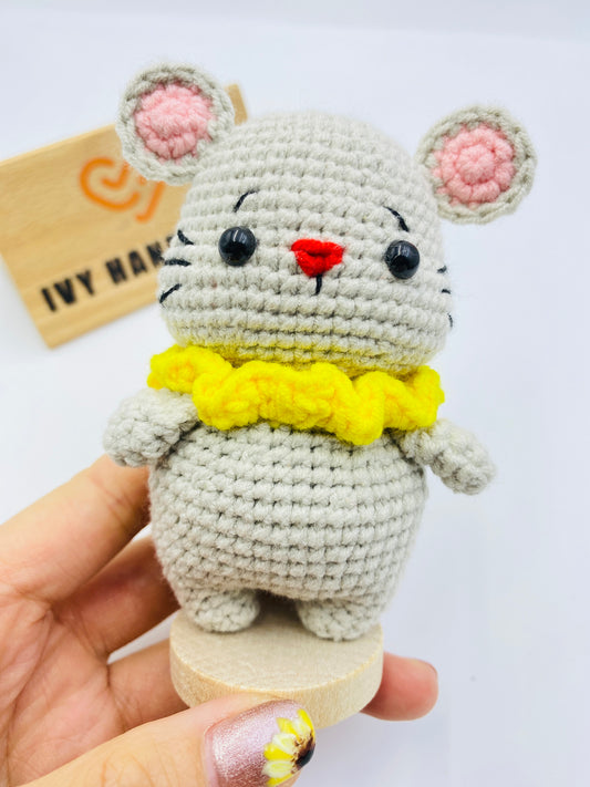Red Nose Mouse-Handmade Crochet