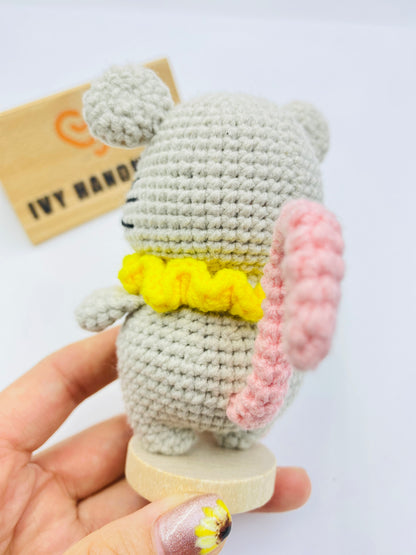 Red Nose Mouse-Handmade Crochet