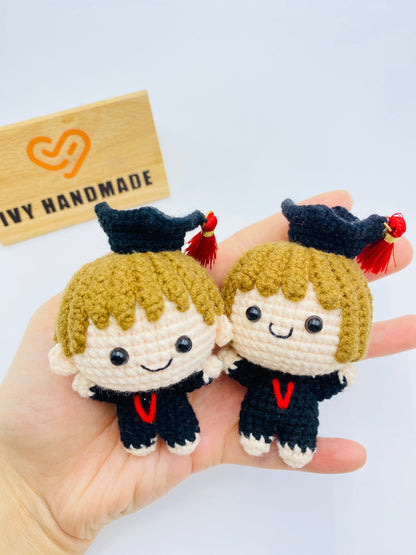 Graduation Dolls/Key Chain-Handmade Crochet