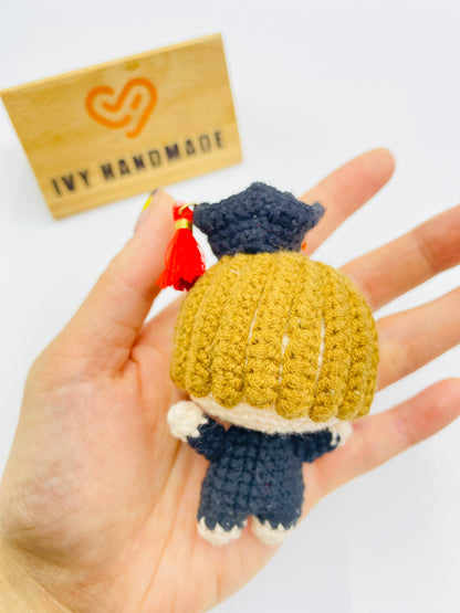 Graduation Dolls/Key Chain-Handmade Crochet