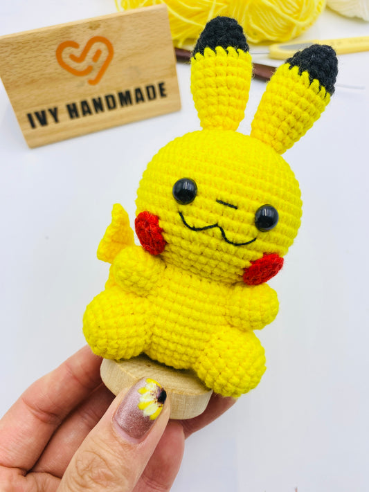 Pickachu/Key Chain-Handmade Crochet