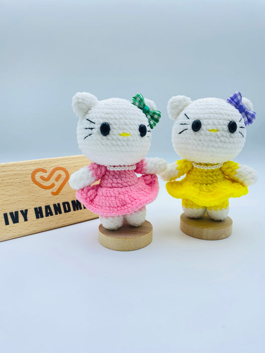 Hello Kitty 2-Handmade Crochet