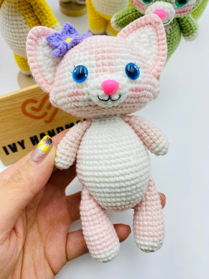 Duffy and friends(Cotton) (Can stand and sit)-Handmade Crochet