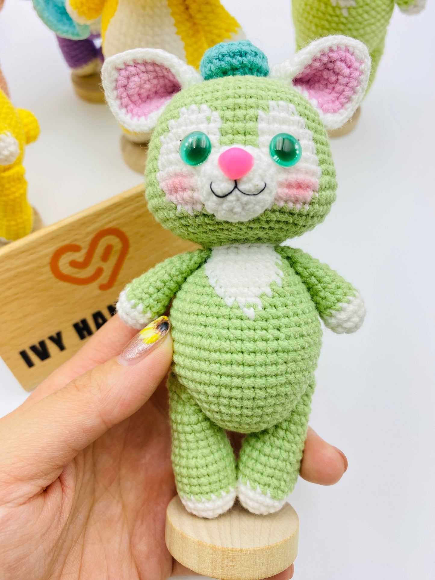 Duffy and friends(Cotton) (Can stand and sit)-Handmade Crochet