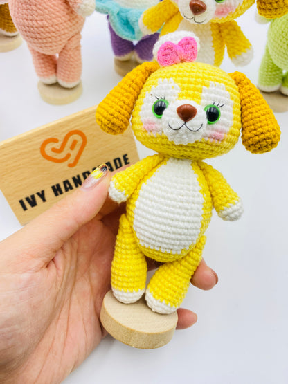 Duffy and friends(Cotton) (Can stand and sit)-Handmade Crochet