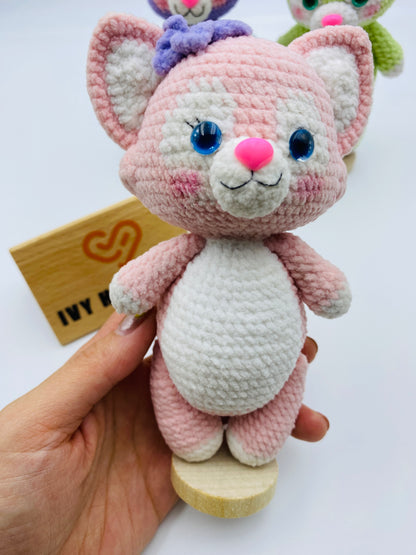 Duffy and friends(Fluffy)(Can stand and sit)-Handmade Crochet