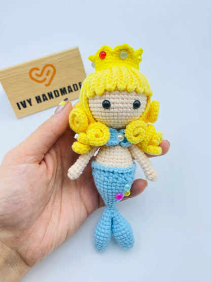 Yellow Hair MermaidHandmade Crochet
