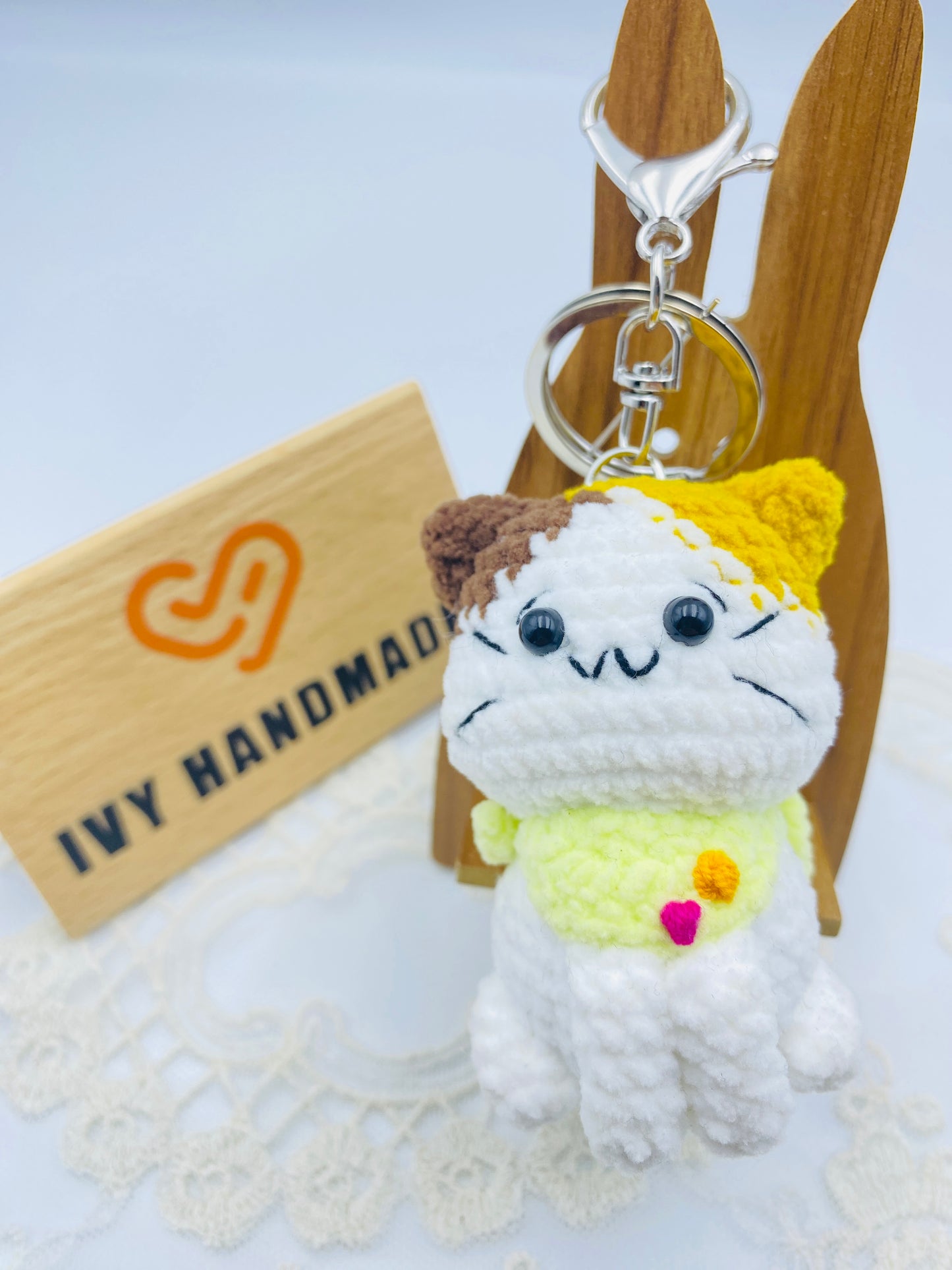 Cats/Key Chain-Handmade Crochet