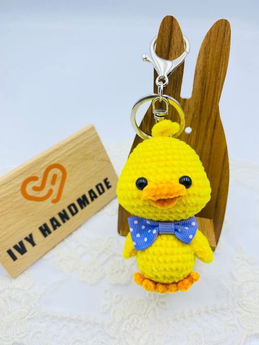 Little Yellow Chick/Key chain-Handmade Crochet