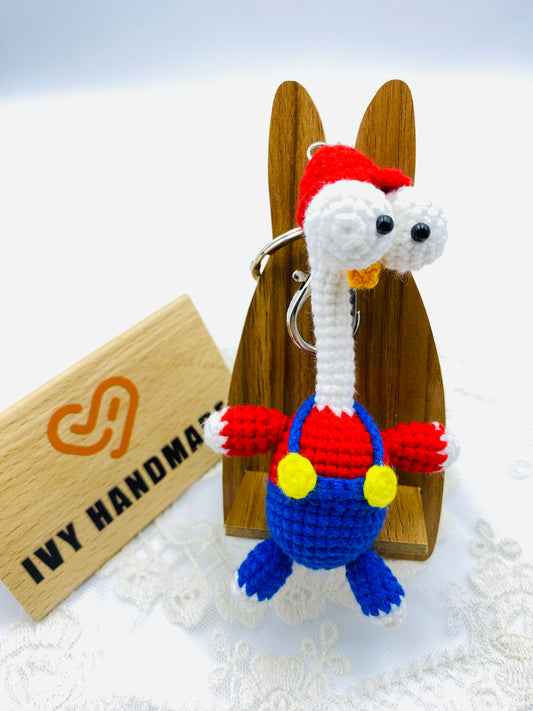 Long Neck Goose/Key chain-Handmade Crochet