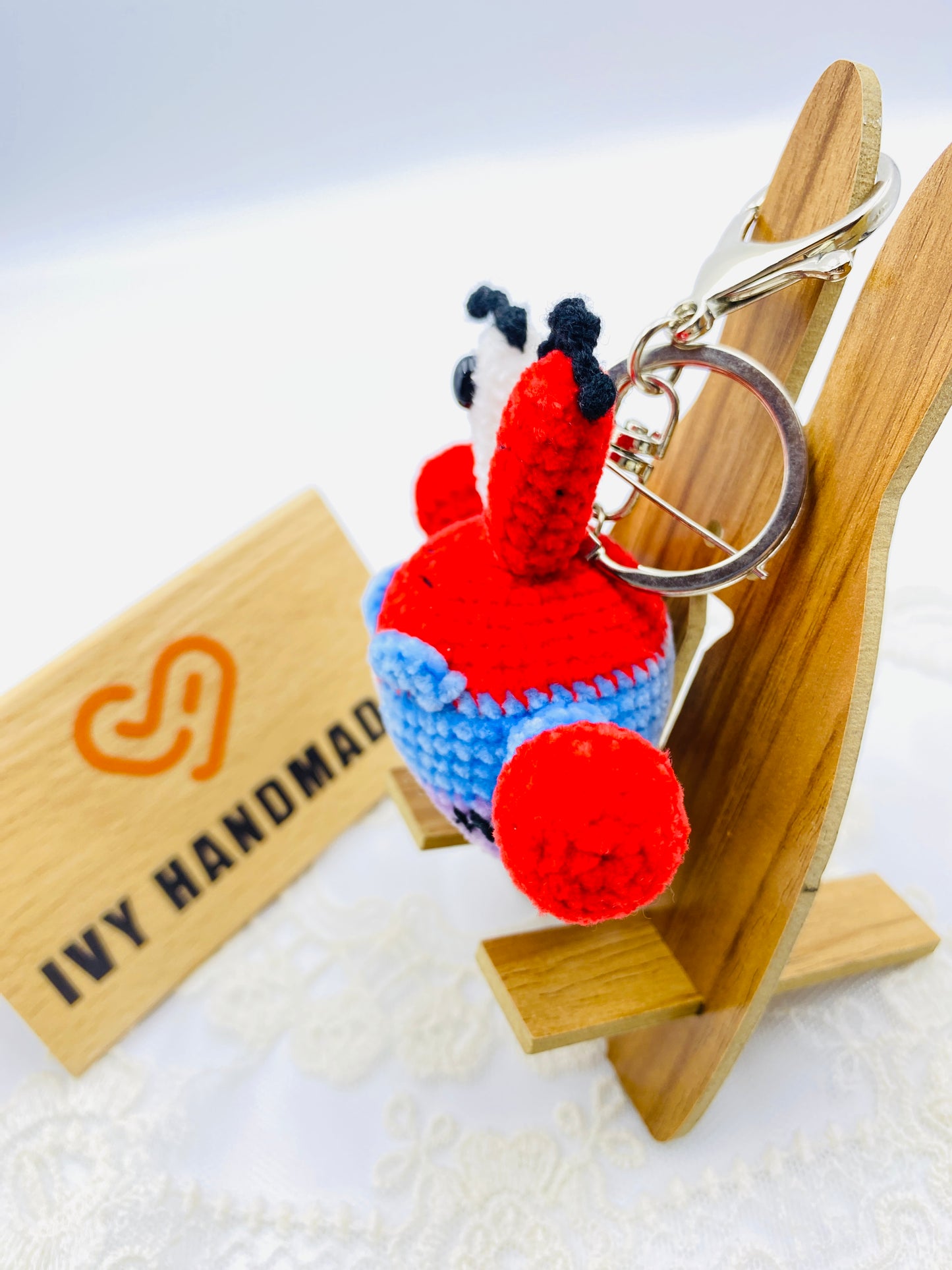Mr. Krabs/Key Chain-Handmade Crochet