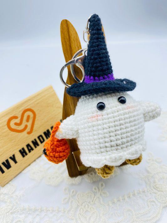 Little Ghost/Key chain-Handmade Crochet